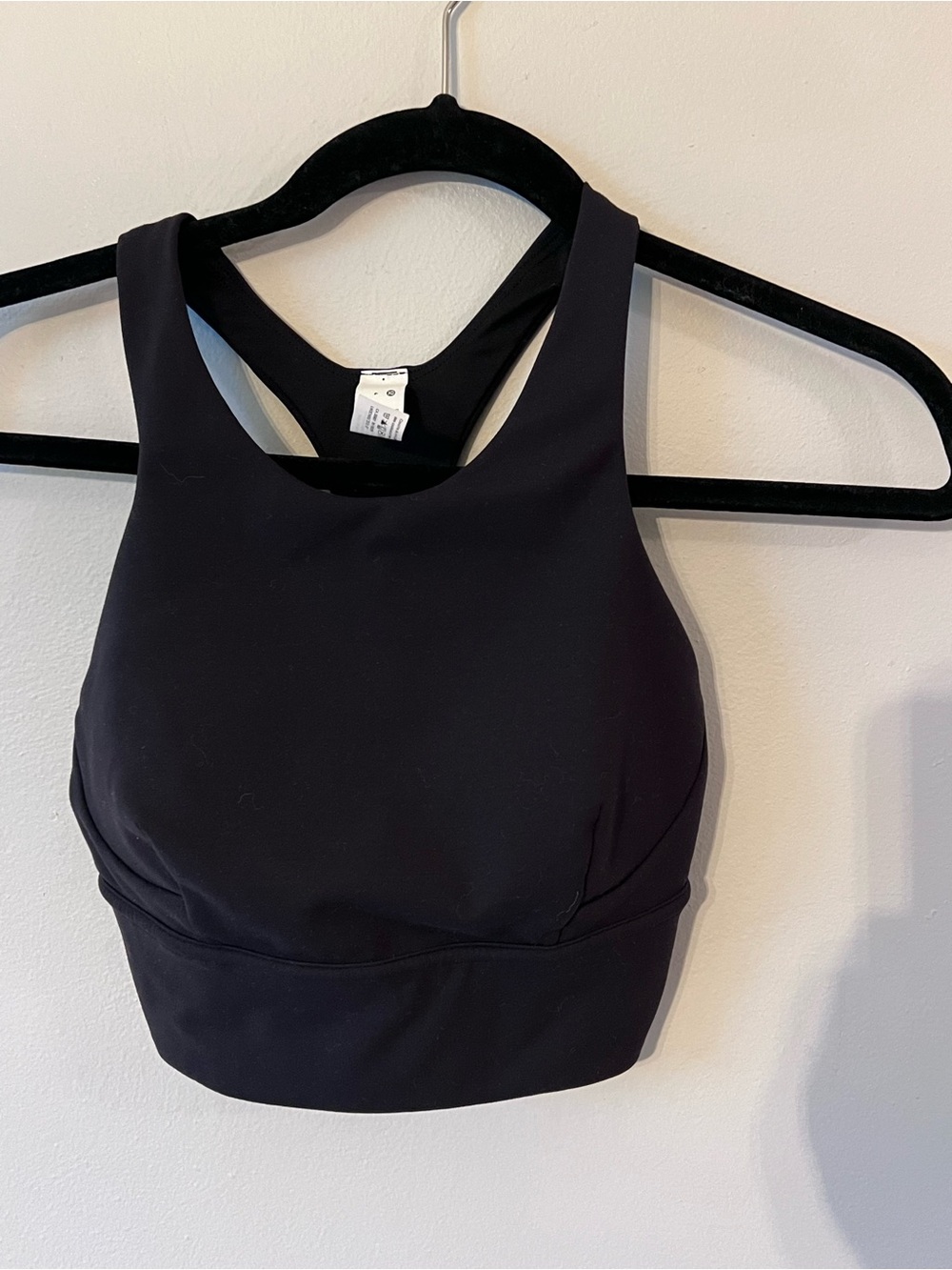 lululemon athletica Black High-Neck Racerback Sports Bra